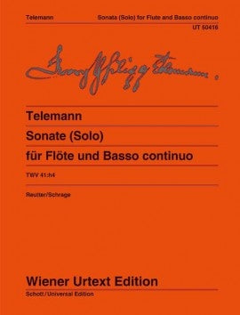 Telemann: Sonate (Solo) TWV 41:h4 (Fluit, basso continuo)