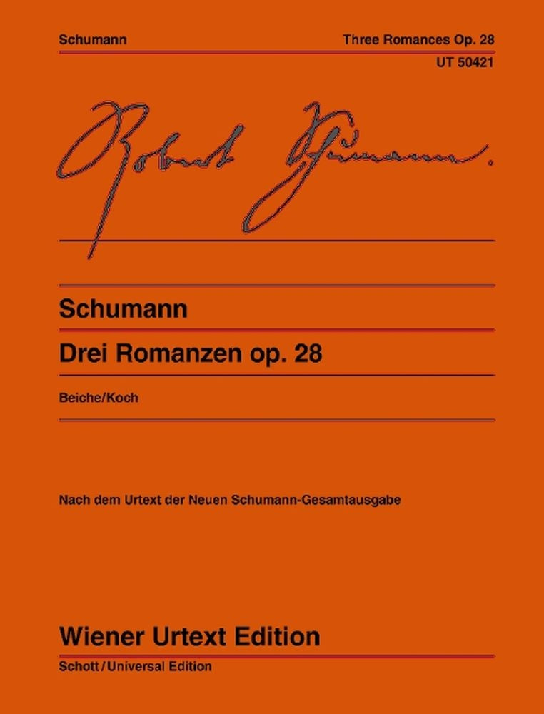 Schumann: Drei Romanzen op. 28 (Piano)