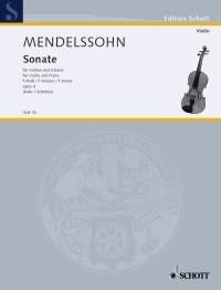 Mendelssohn Bartholdy: Sonate f-Moll f-Moll op. 4 (Viool, Piano)