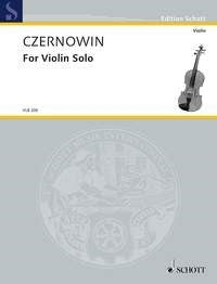 Czernowin: For Violin Solo (Viool)