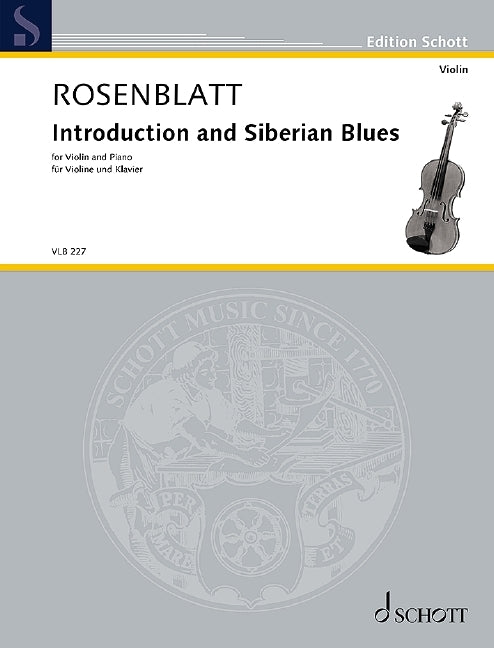 Rosenblatt: Introduction and Siberian Blues (Viool, Piano)