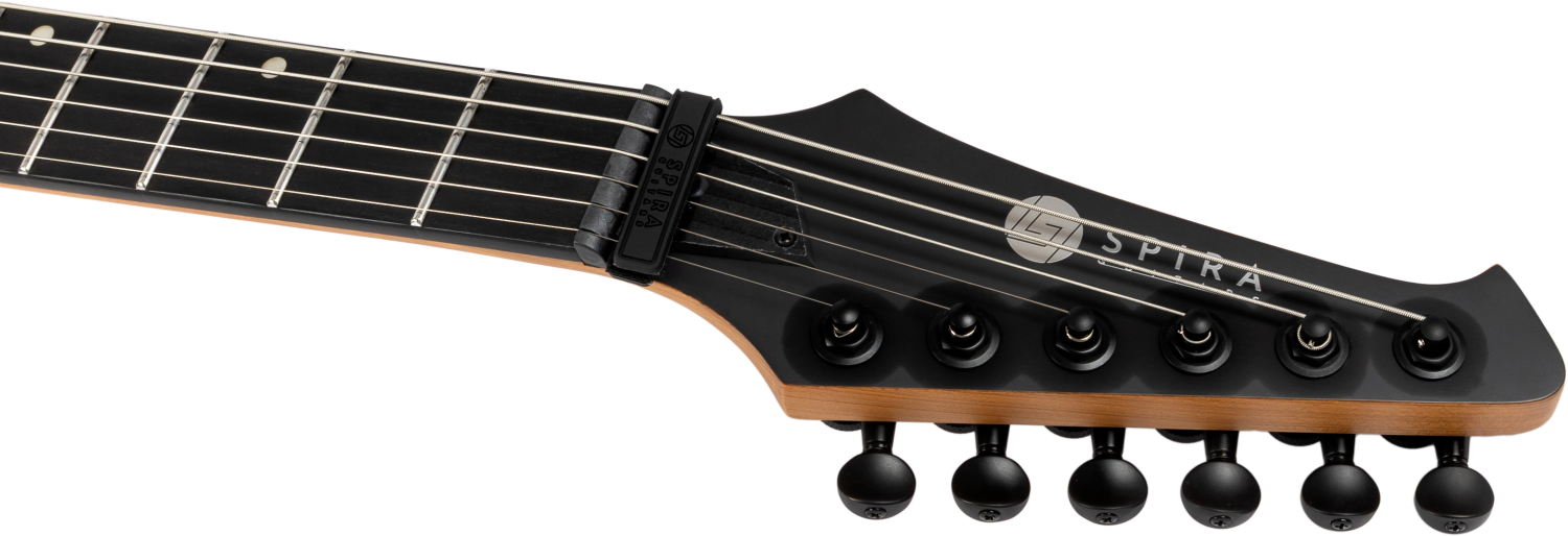Spira Guitars T-400 Baritone MBK – 6-snarige elektrische gitaar – bariton – Zwart