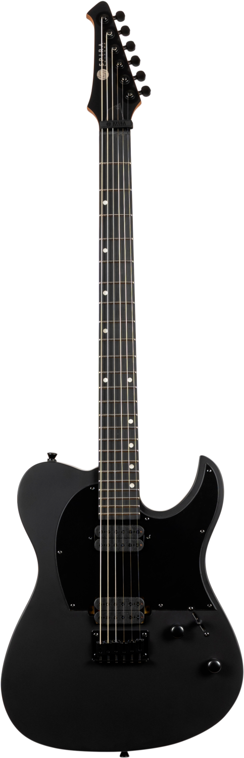 Spira Guitars T-400 Baritone MBK – 6-snarige elektrische gitaar – bariton – Zwart