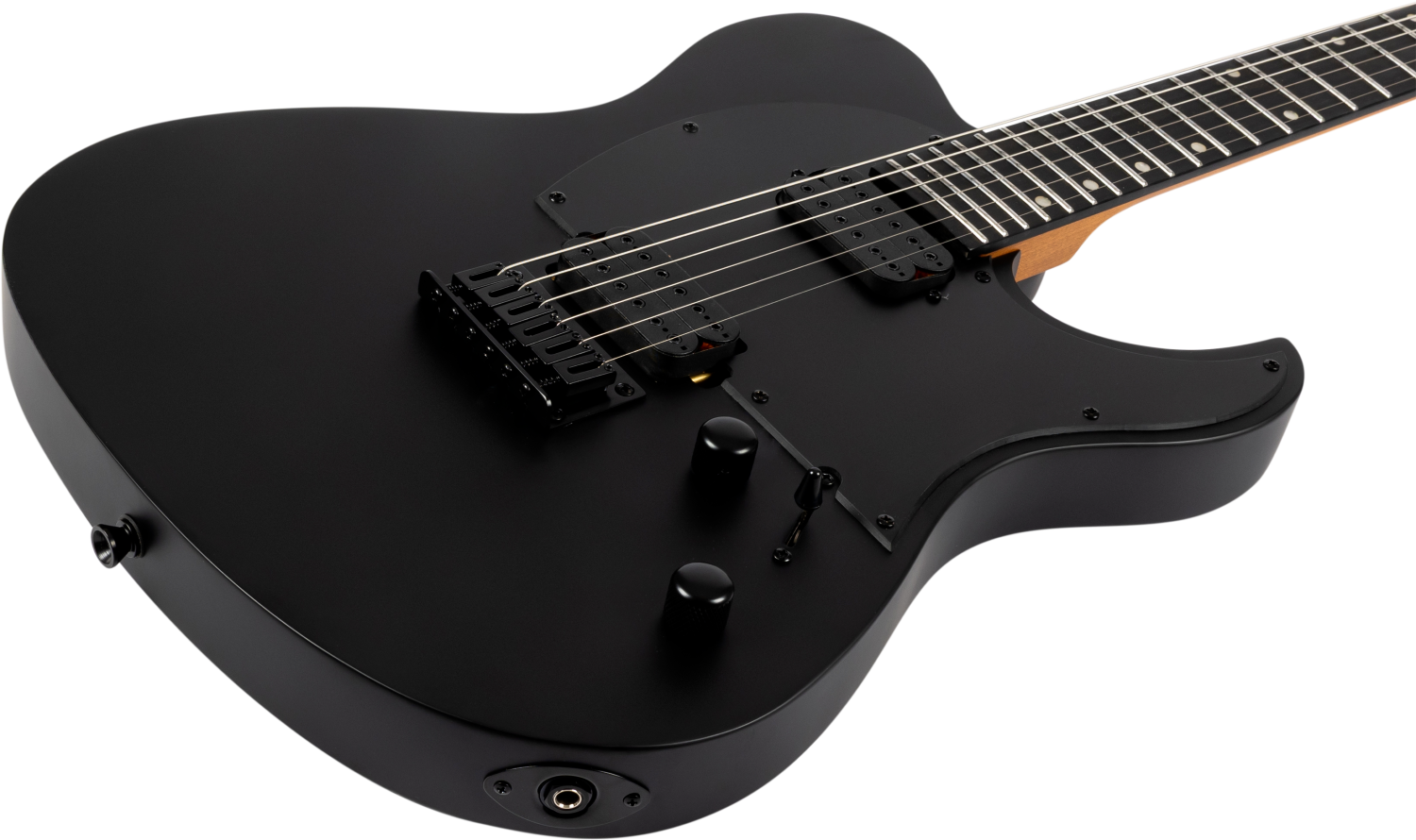 Spira Guitars T-400 Baritone MBK – 6-snarige elektrische gitaar – bariton – Zwart