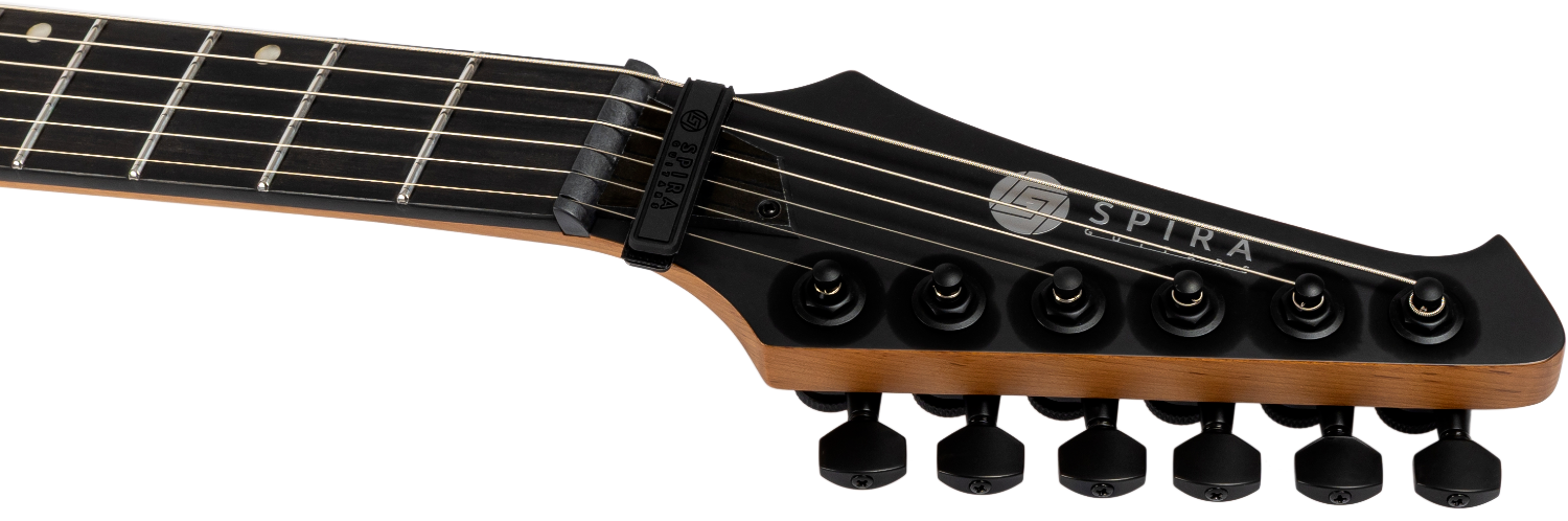 Spira Guitars V-400 MBK – 6-snarige elektrische gitaar – Zwart