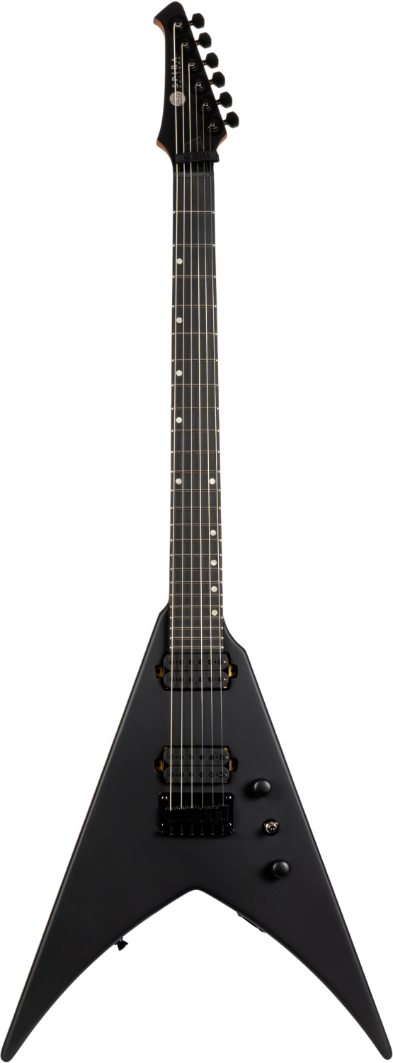 Spira Guitars V-400 MBK – 6-snarige elektrische gitaar – Zwart