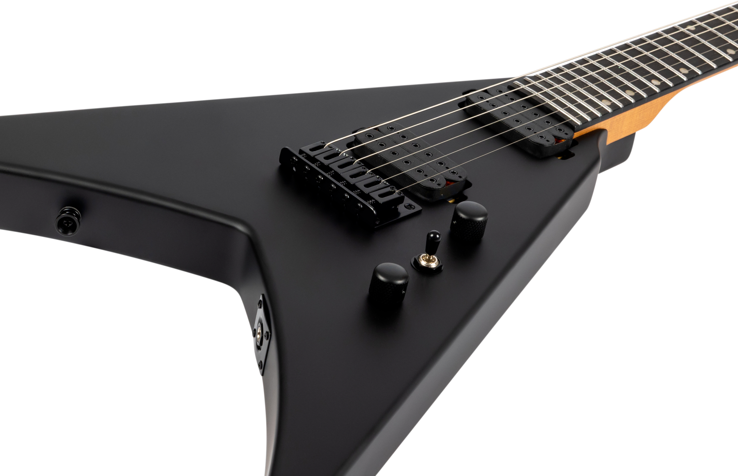 Spira Guitars V-400 MBK – 6-snarige elektrische gitaar – Zwart
