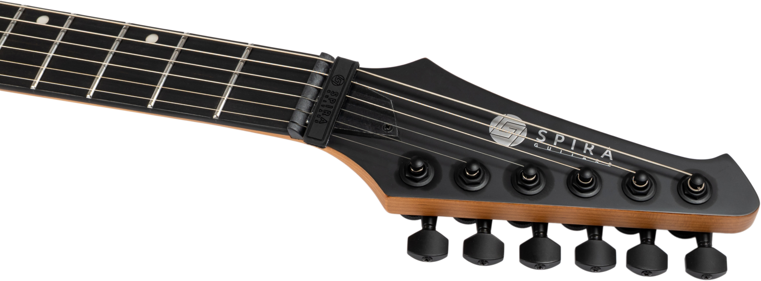 Spira Guitars X-400 MBK – 6-snarige elektrische gitaar – Zwart