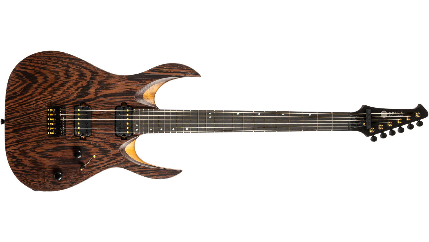 Spira Guitars S-1000 PRO Black Limba Natural – 6-snarige elektrische gitaar – Naturel