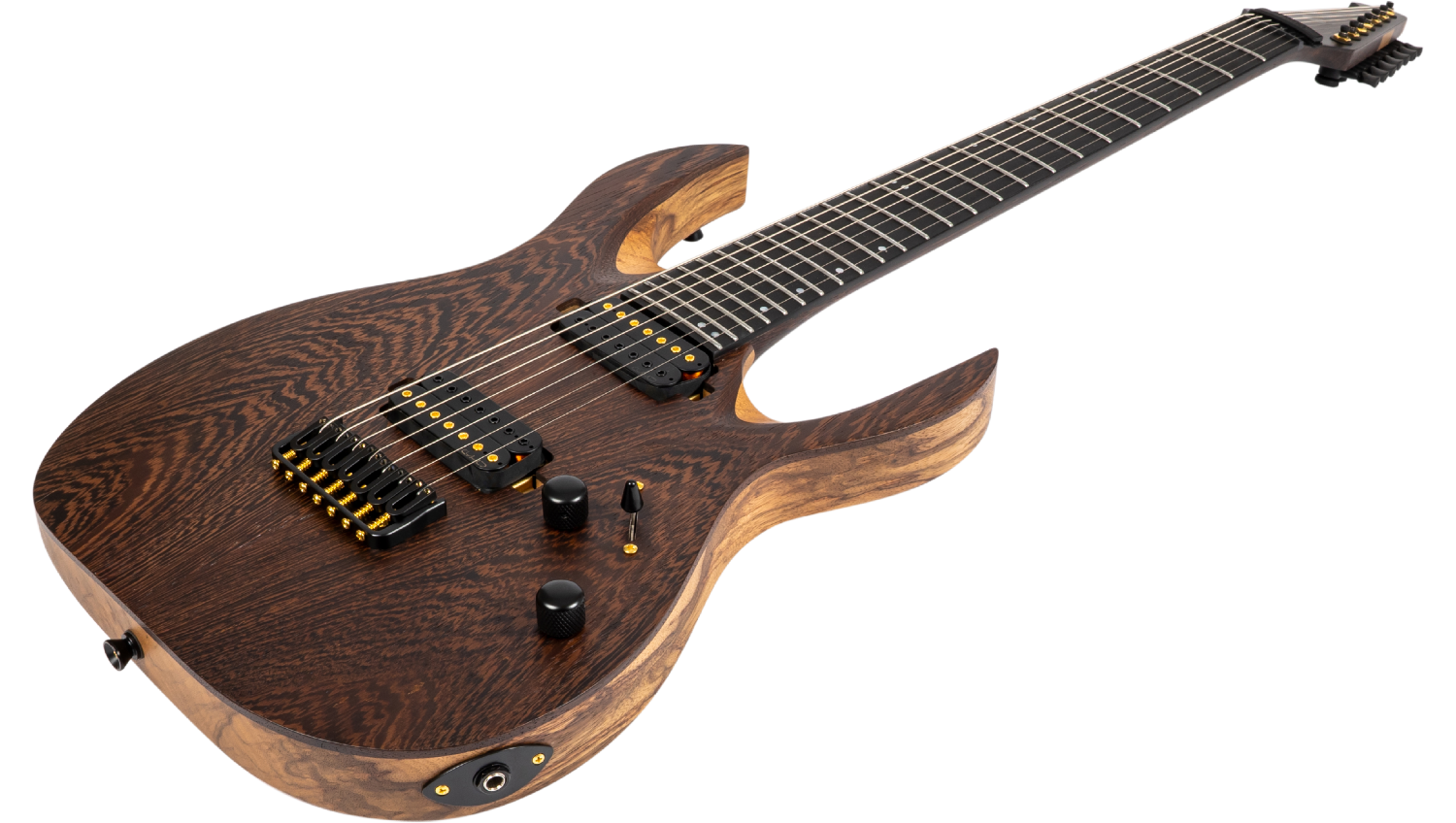 Spira Guitars S-1007 PRO Black Limba Natural – 7-snarige elektrische gitaar – Naturel