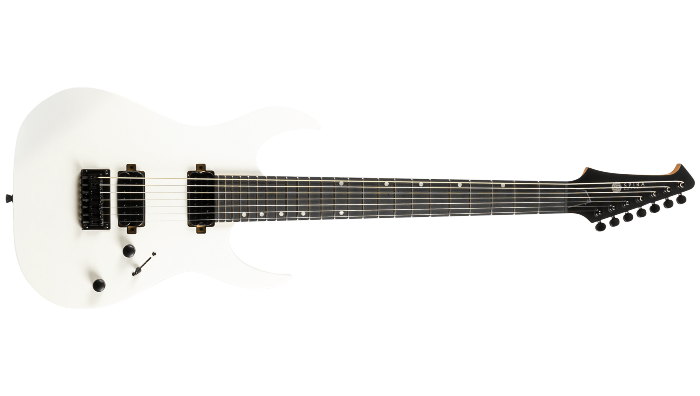 Spira Guitars S-407 MWH – 7-snarige elektrische gitaar – Wit