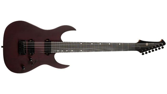 Spira Guitars S-407 MWR – 7-snarige elektrische gitaar – Wijnrood