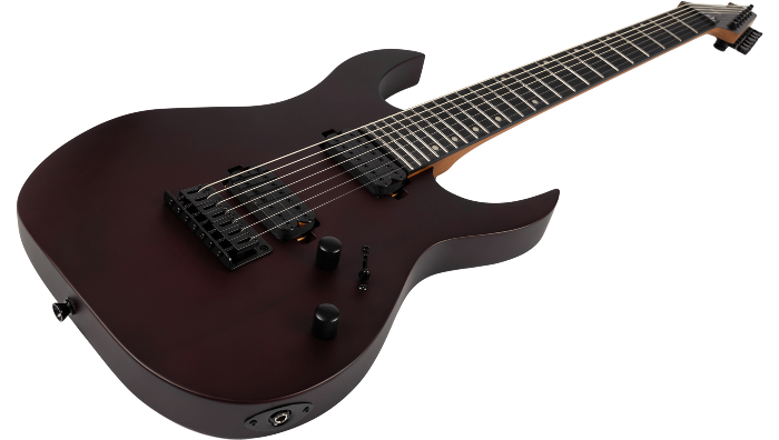 Spira Guitars S-407 MWR – 7-snarige elektrische gitaar – Wijnrood
