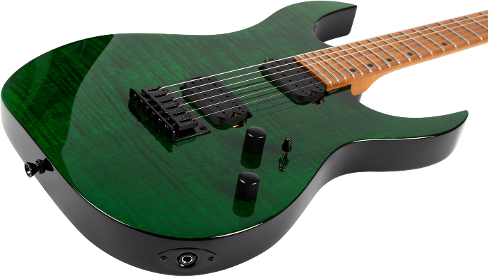 Spira Guitars S-450 TGR – 6-snarige elektrische gitaar – Transparant groen