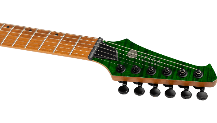 Spira Guitars S-450 TGR – 6-snarige elektrische gitaar – Transparant groen