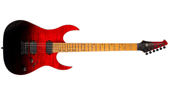 Spira Guitars S-450 TRD – 6-snarige elektrische gitaar – Transparant rood