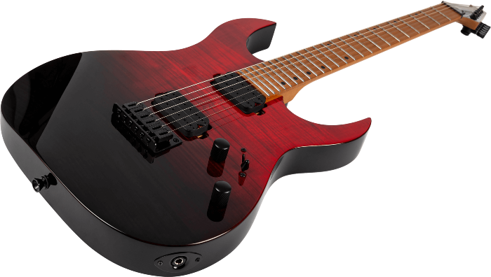 Spira Guitars S-450 TRD – 6-snarige elektrische gitaar – Transparant rood
