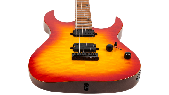 Spira Guitars S-500 QFB Fireburst – 6-snarige elektrische gitaar – Fireburst
