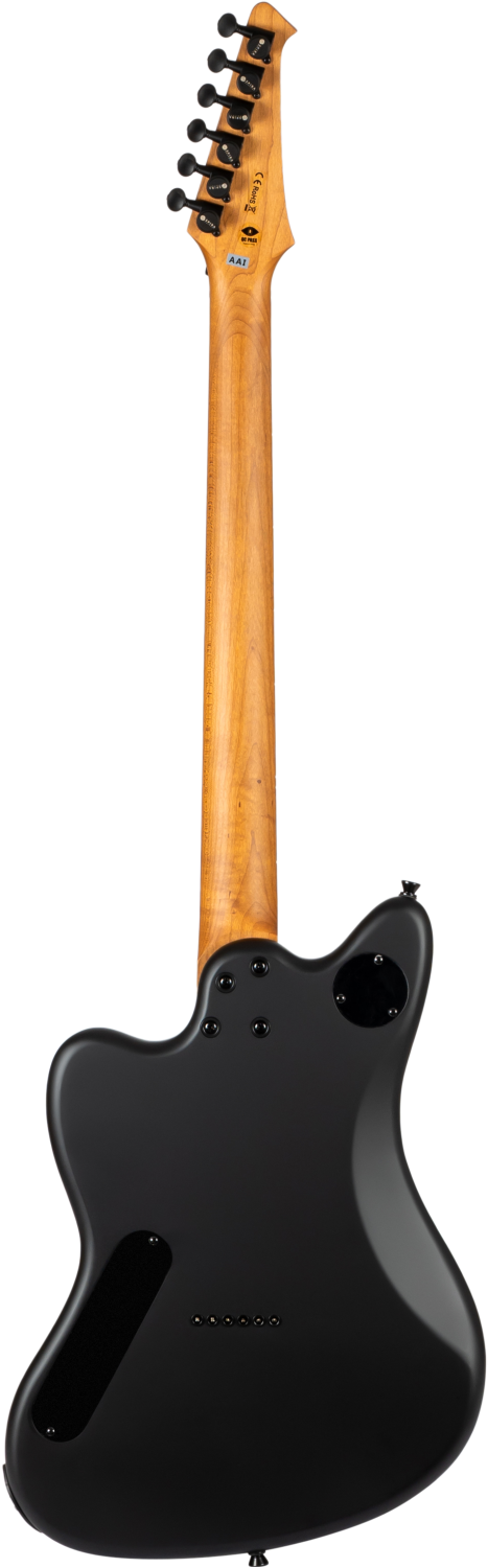 Spira Guitars J-400 MBK BARITONE – 6-snarige elektrische gitaar – bariton – Zwart