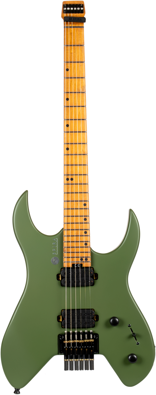 Spira Guitars S-400 HEADLESS MGR – 6-snarige elektrische gitaar – headless – Groen