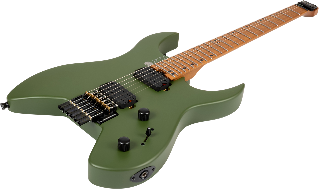 Spira Guitars S-400 HEADLESS MGR – 6-snarige elektrische gitaar – headless – Groen