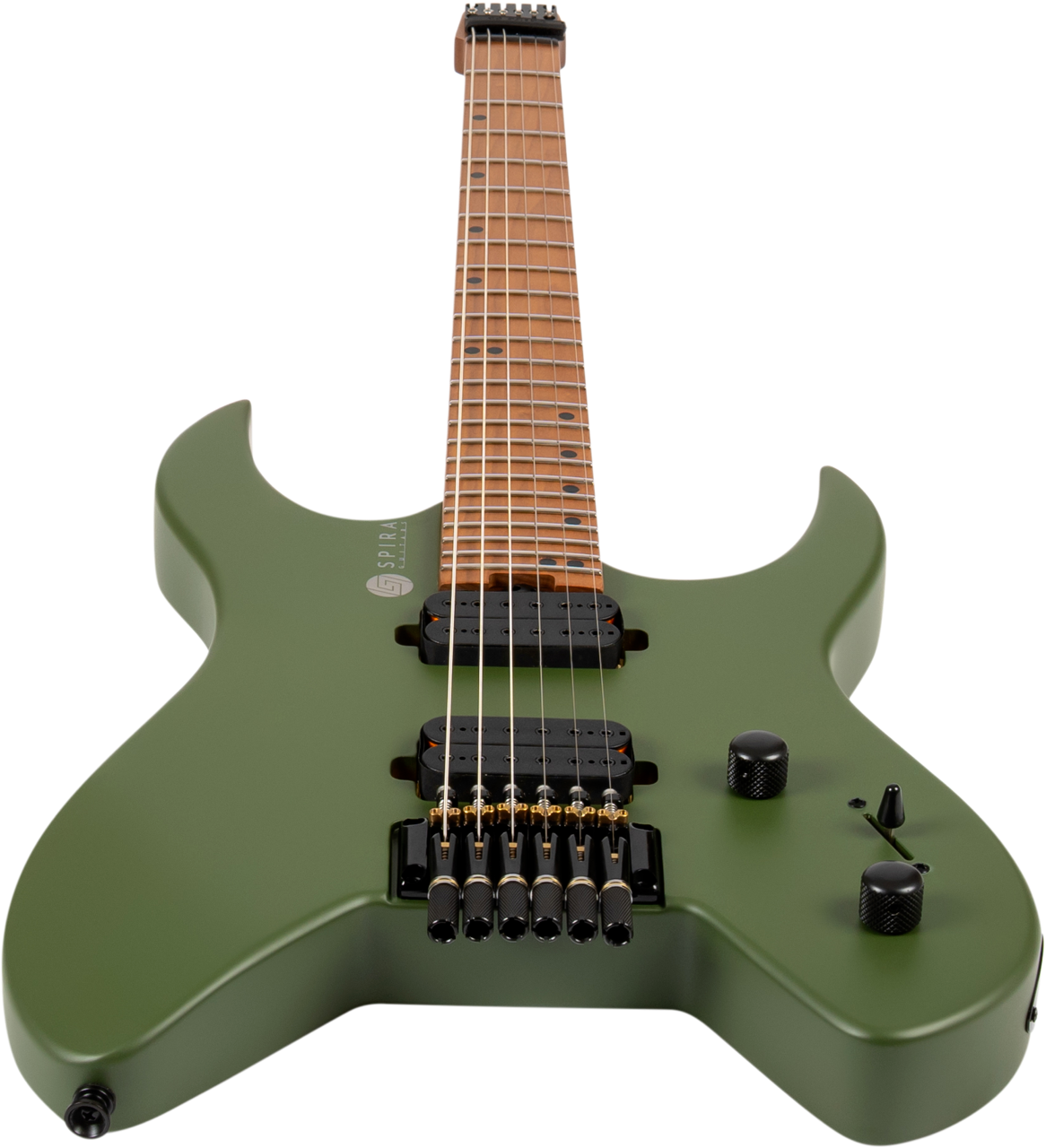 Spira Guitars S-400 HEADLESS MGR – 6-snarige elektrische gitaar – headless – Groen