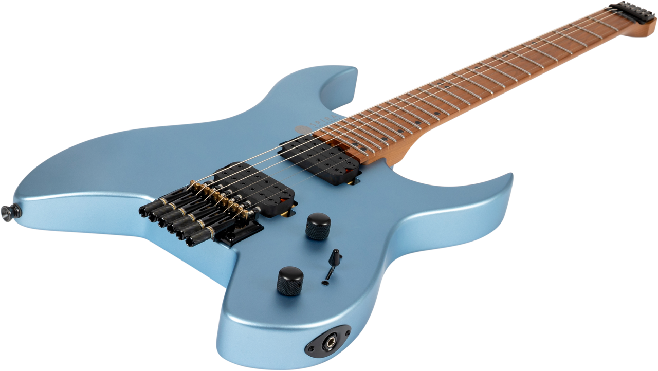 Spira Guitars S-400 HEADLESS MPB – 6-snarige elektrische gitaar – headless – blauw