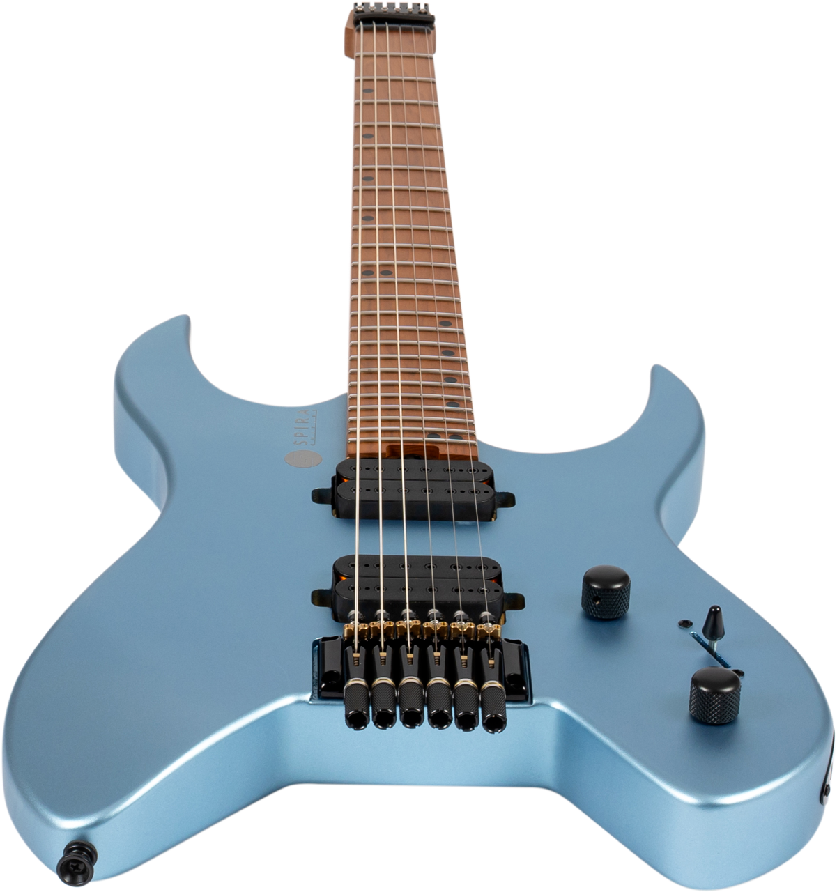 Spira Guitars S-400 HEADLESS MPB – 6-snarige elektrische gitaar – headless – blauw