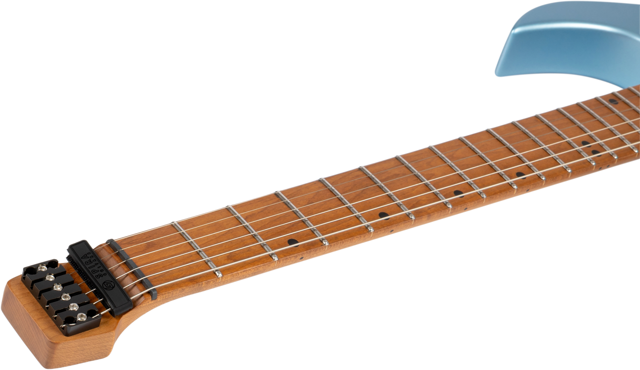 Spira Guitars S-400 HEADLESS MPB – 6-snarige elektrische gitaar – headless – blauw