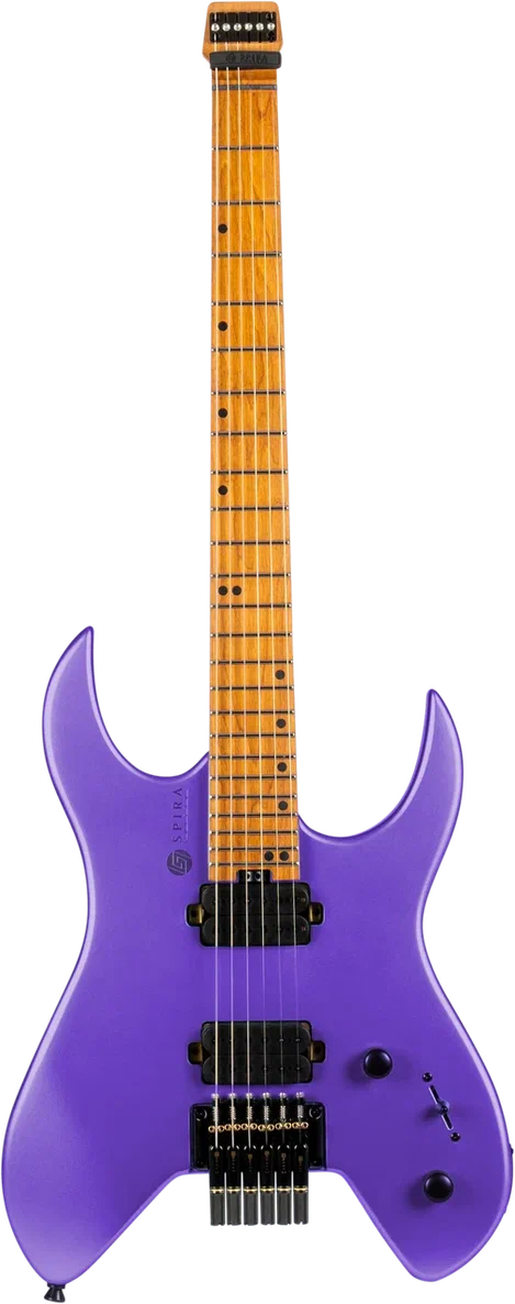 Spira Guitars S-400 HEADLESS MPP – 6-snarige elektrische gitaar – headless – Paars