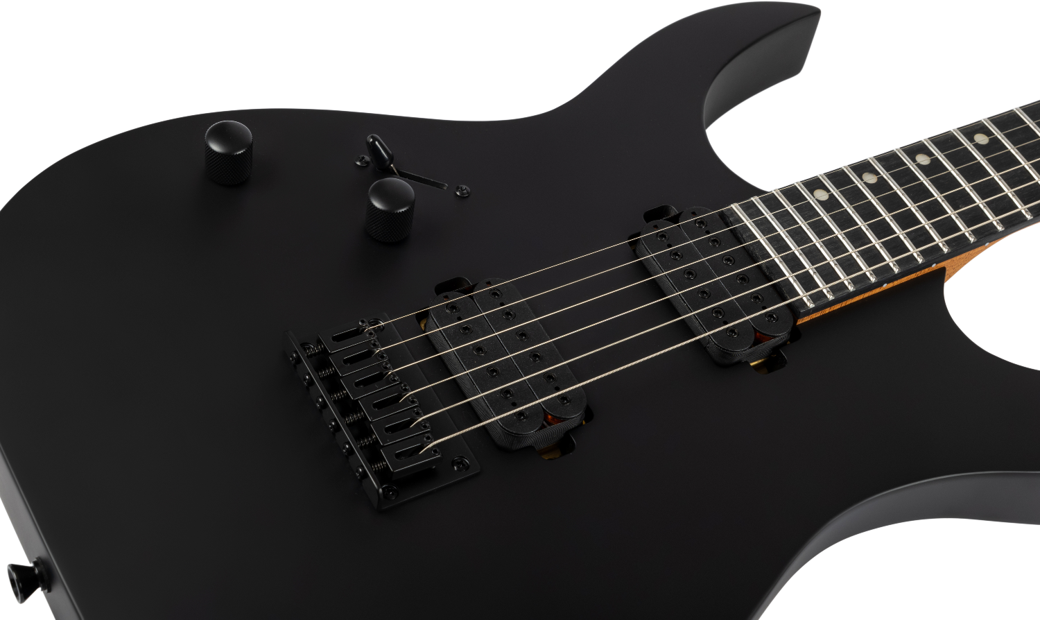 Spira Guitars S-400 MBK LH – 6-snarige elektrische gitaar – linkshandig – Zwart