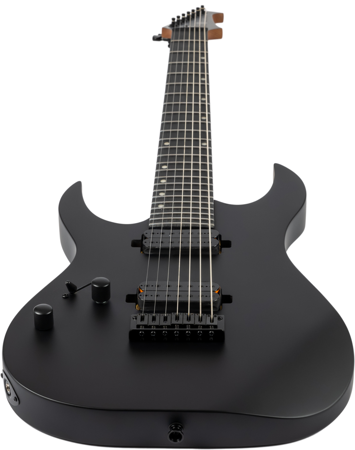 Spira Guitars S-407 MBK LH – 7-snarige elektrische gitaar – linkshandig – Zwart