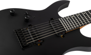 Spira Guitars S-407 MBK LH – 7-snarige elektrische gitaar – linkshandig – Zwart