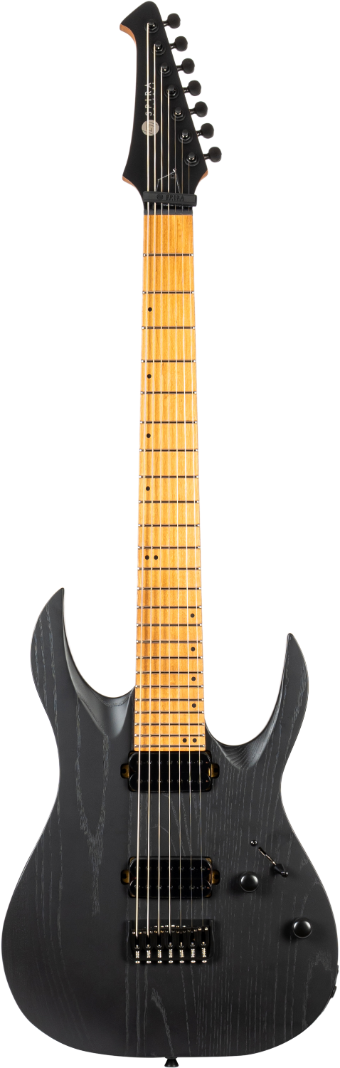 Spira Guitars S-607 ABK – 7-snarige elektrische gitaar – Zwart