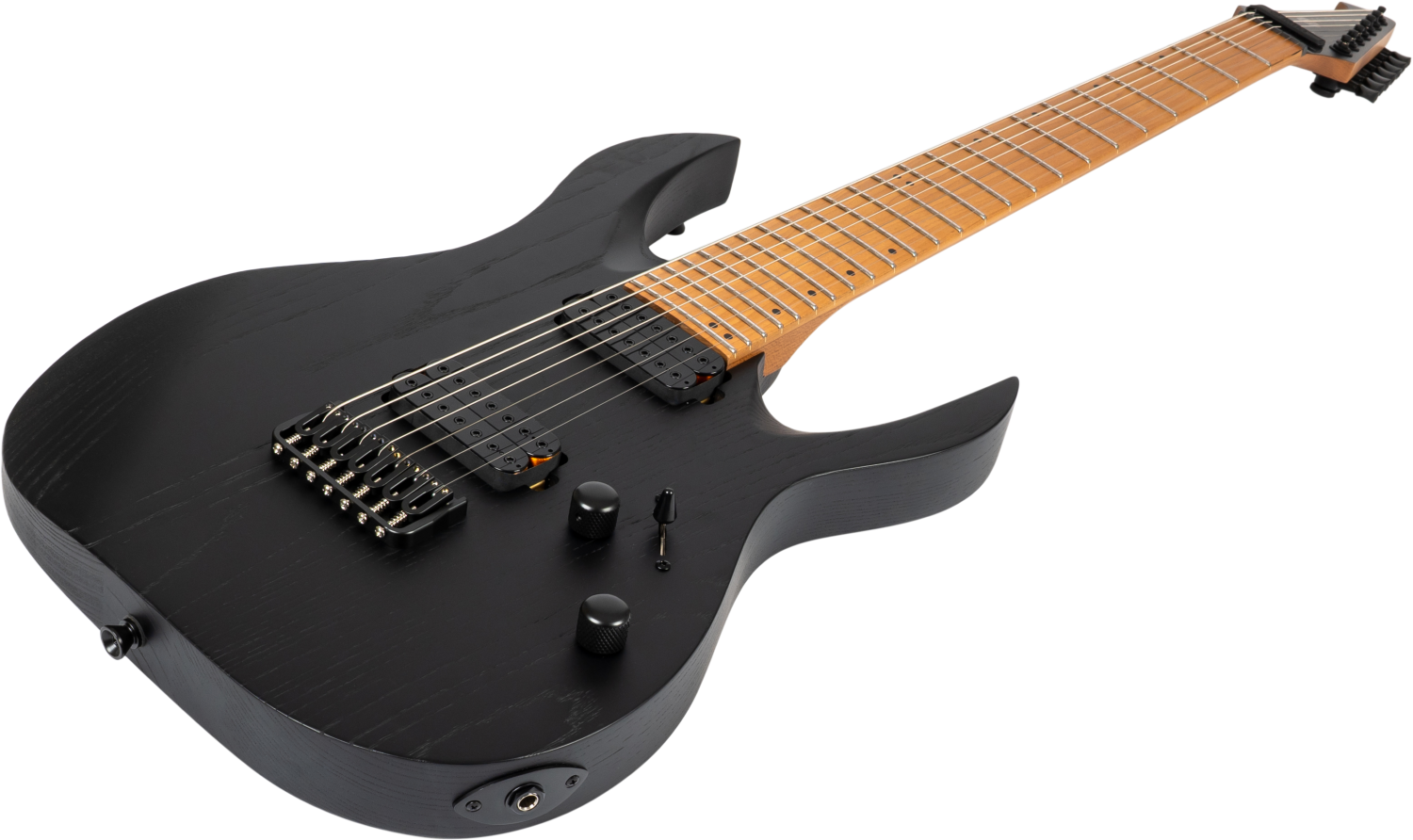 Spira Guitars S-607 ABK – 7-snarige elektrische gitaar – Zwart