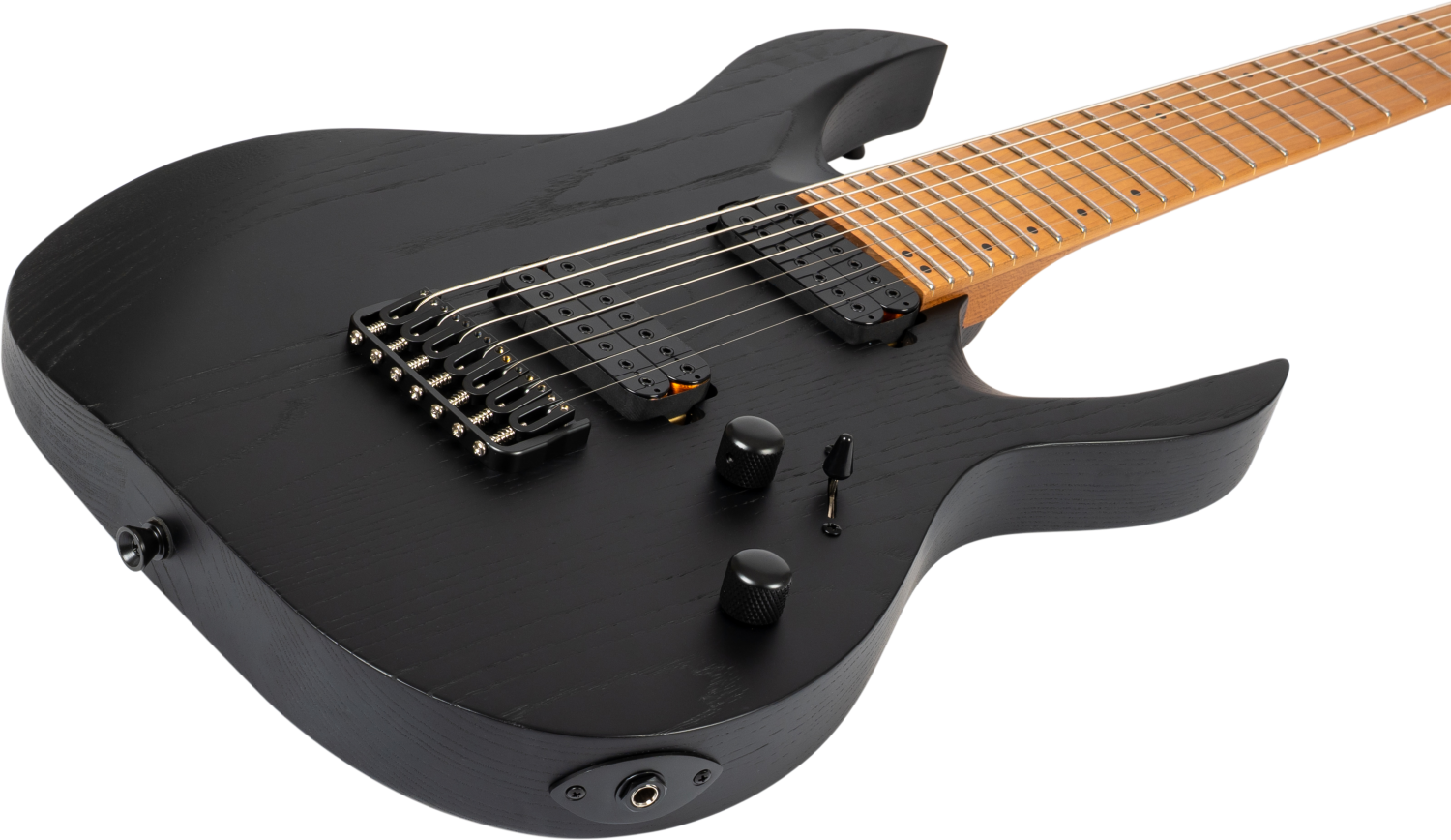 Spira Guitars S-607 ABK – 7-snarige elektrische gitaar – Zwart