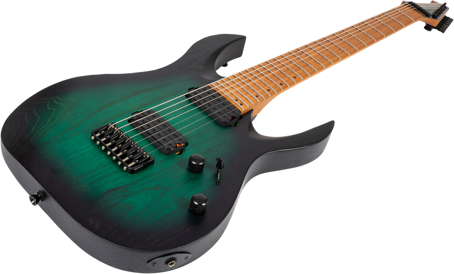 Spira Guitars S-607 AGR – 7-snarige elektrische gitaar – Groen