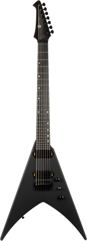 Spira Guitars V-407 MBK – 7-snarige elektrische gitaar – Zwart
