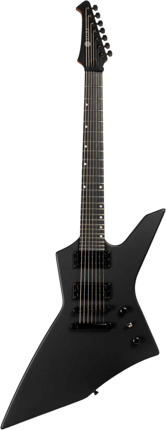 Spira Guitars X-407 MBK – 7-snarige elektrische gitaar – Zwart