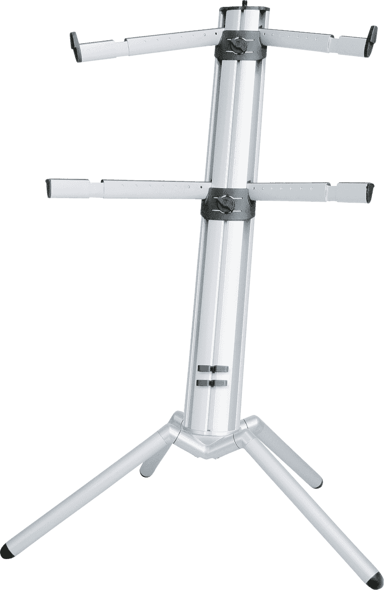 K&M 18860 Spider Pro keyboardstandaard met 2 niveaus aluminium