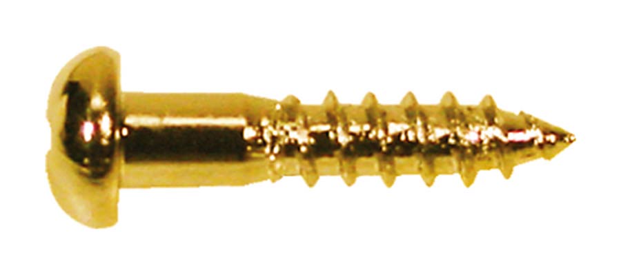 Boston WS-02-G houtschroeven 2,1 x 10 mm 12 stuks goud