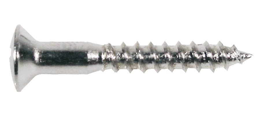 Boston WS-04-C houtschroeven 3,5 x 25 mm 12 stuks chroom