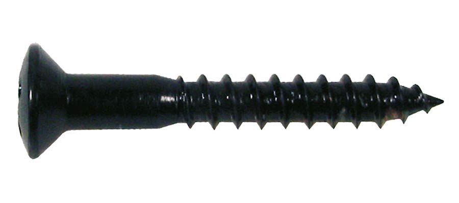 Boston WS-04-B houtschroeven 3,5 x 25 mm 12 stuks zwart