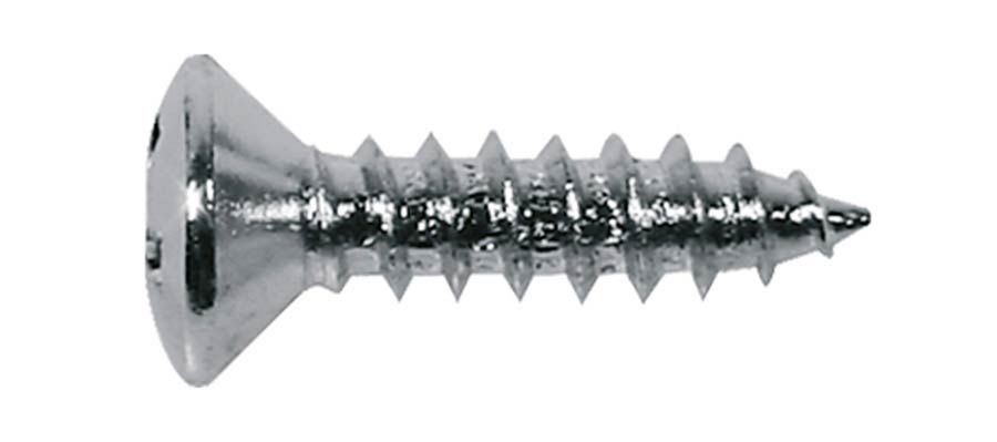 Boston TS-01-N zelftappende schroeven 3 x 12 mm 12 stuks nikkel