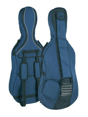 Boston CT-234 cellotas 3/4, donkerblauw-grijs, 23mm gevoerd, 2 riemen, diverse accessoire vakken