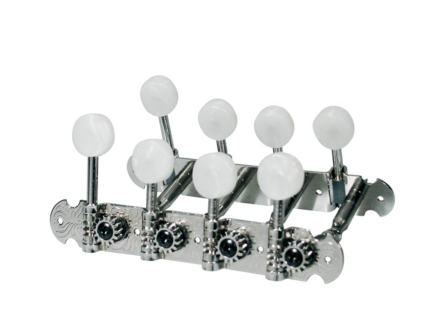 Boston 045-N stemmechanieken voor mandoline, metalen as, nikkel, 69mm, plastic knoppen
