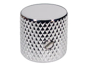 Boston KCH-205 dome knob, metal, diam 19,0 x19,0mm, with set screw, shaft size 6,1mm, chrome