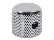 Boston KCH-220 dome knob, metal, diam 18,0 x18,0mm, with set screw allen type, shaft size 6,1mm, chrome