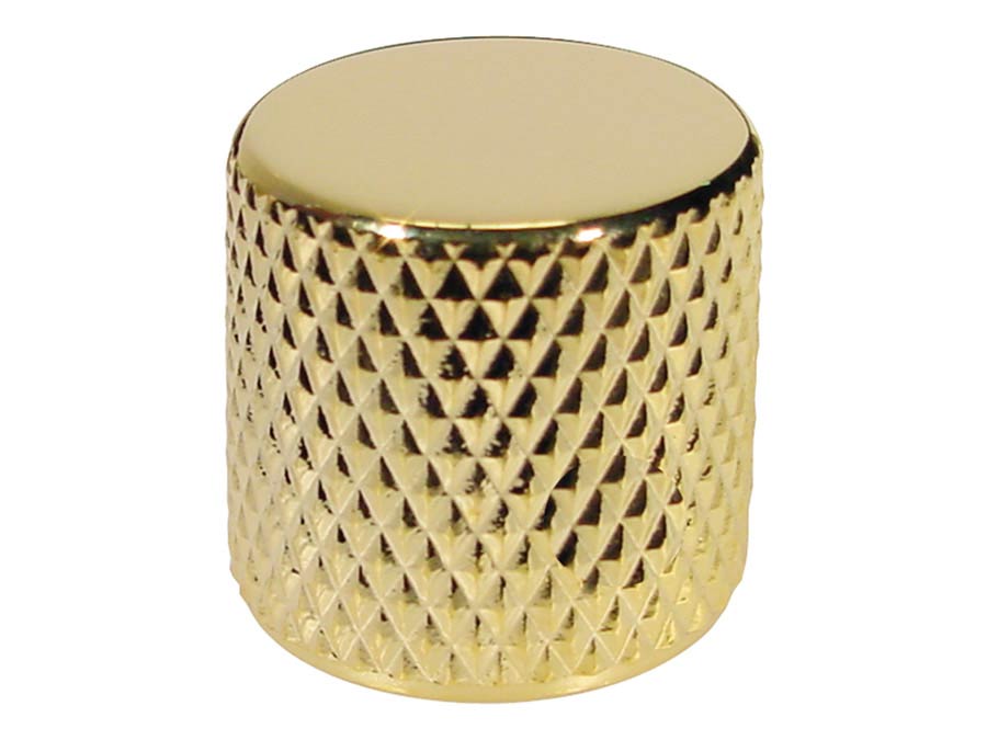 Boston KG-230 dome knob, metal, diam 19,0 x19,0mm, push on, shaft size 6,0mm, gold
