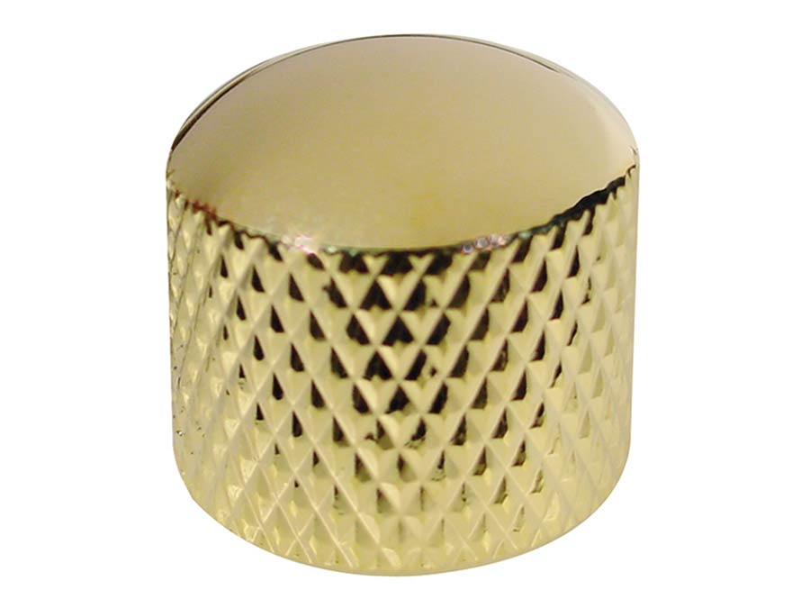 Boston KG-235 dome knob, metal, diam 19,0 x19,0mm, push on, shaft size 6,0mm, gold